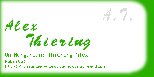 alex thiering business card